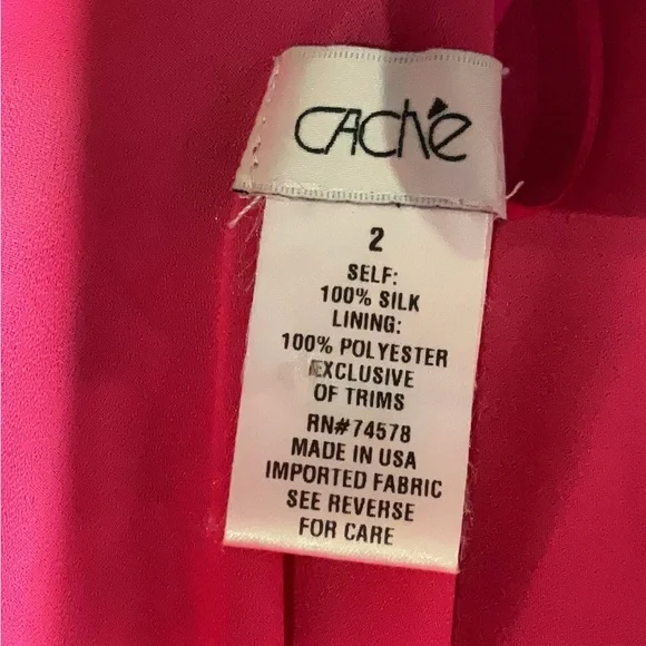 Vintage Cache Silk Fairy Asymmetrical Dress 90s y2k Slip Hi Low Floral Cowl Neck - Picture 6 of 7